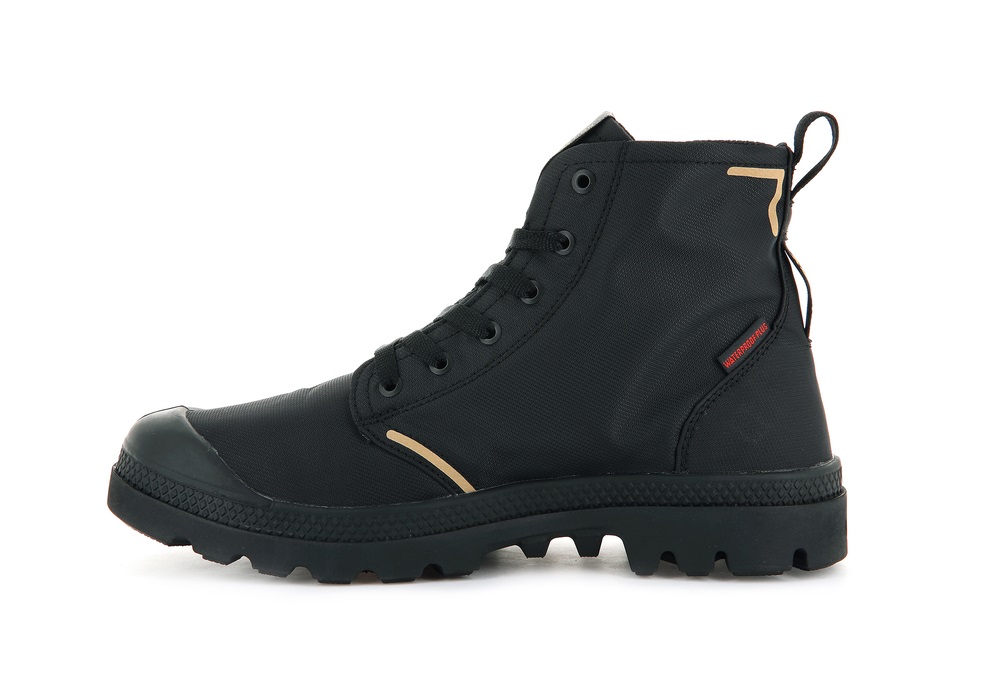 Botas Palladium PAMPA LITE+ RECYCLE WP+ Mujer Negras | Costa Rica-40921